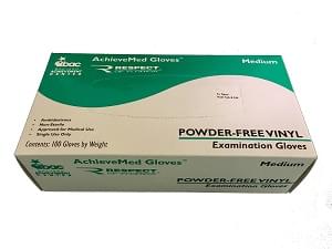 Powder-Free Vinyl Exam Gloves - Large